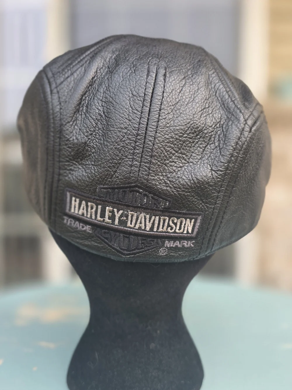 Harley-Davidson Genuine Leather Ivy Flat Cap Hat Size M